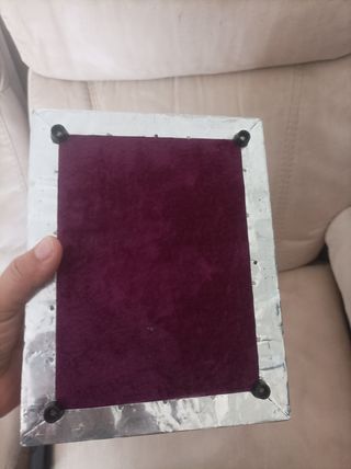 Caixa de joias em prata com Taj Mahal