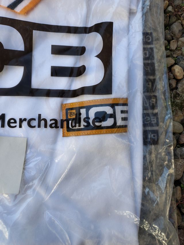 Polo JCB Bianco Taglia  L  100% Cotone