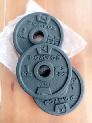 Discos de hierro Domyos 1kg