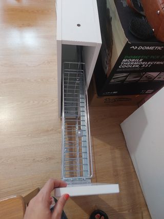 Armario bajo cocina extraíble metálico