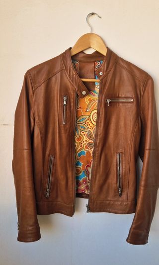 Giacca in pelle vintage Made in Italy