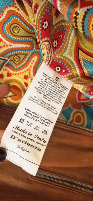 Giacca in pelle vintage Made in Italy