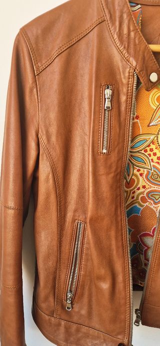 Giacca in pelle vintage Made in Italy