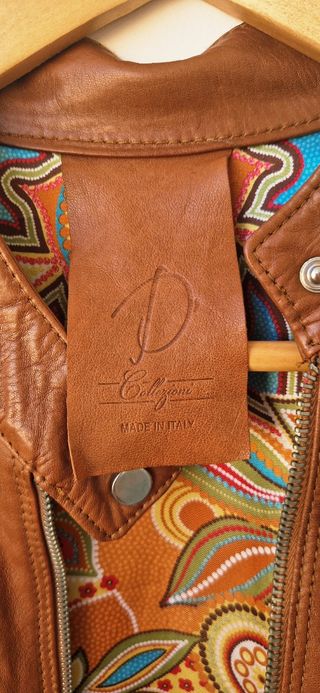 Giacca in pelle vintage Made in Italy