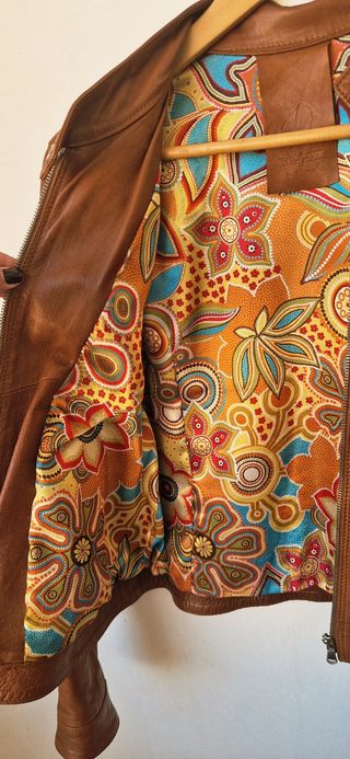 Giacca in pelle vintage Made in Italy