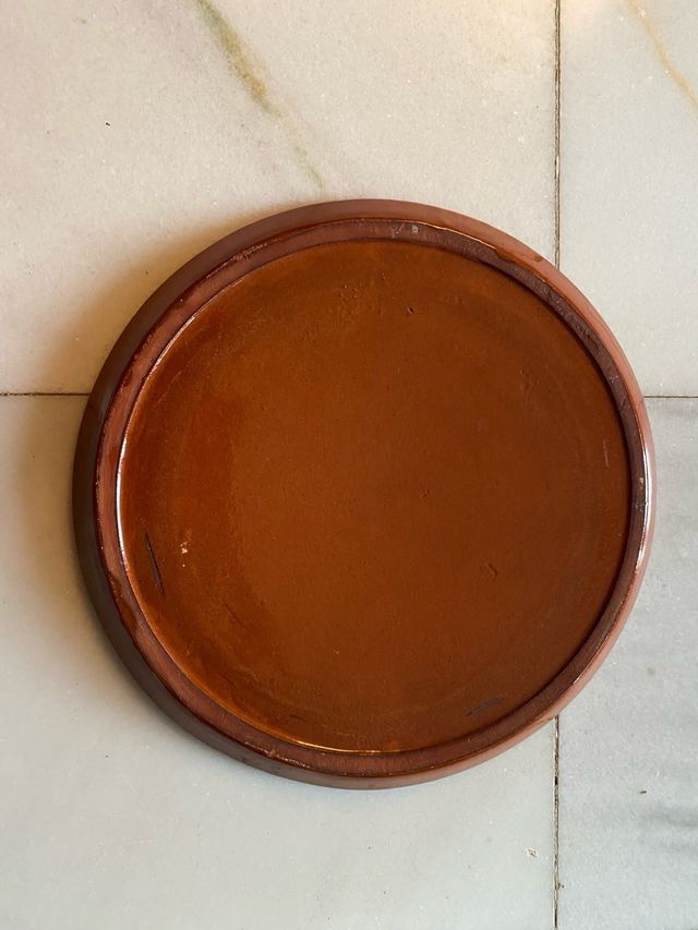 Plato decorativo floral Vintage