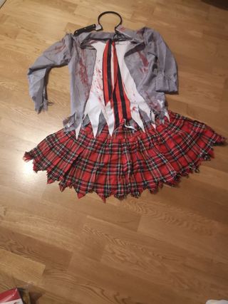 Disfraz Zombi Colegiala Talla S