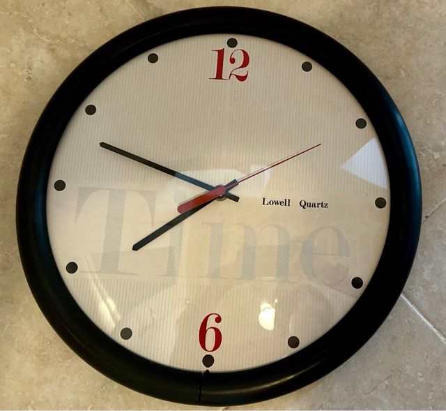 Orologio da parete vintage Lowell