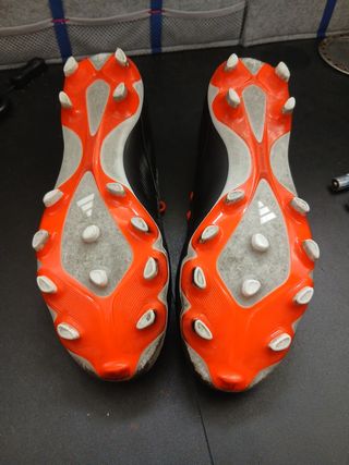 Zapatillas Adidas Predator Césped Negro Naranja