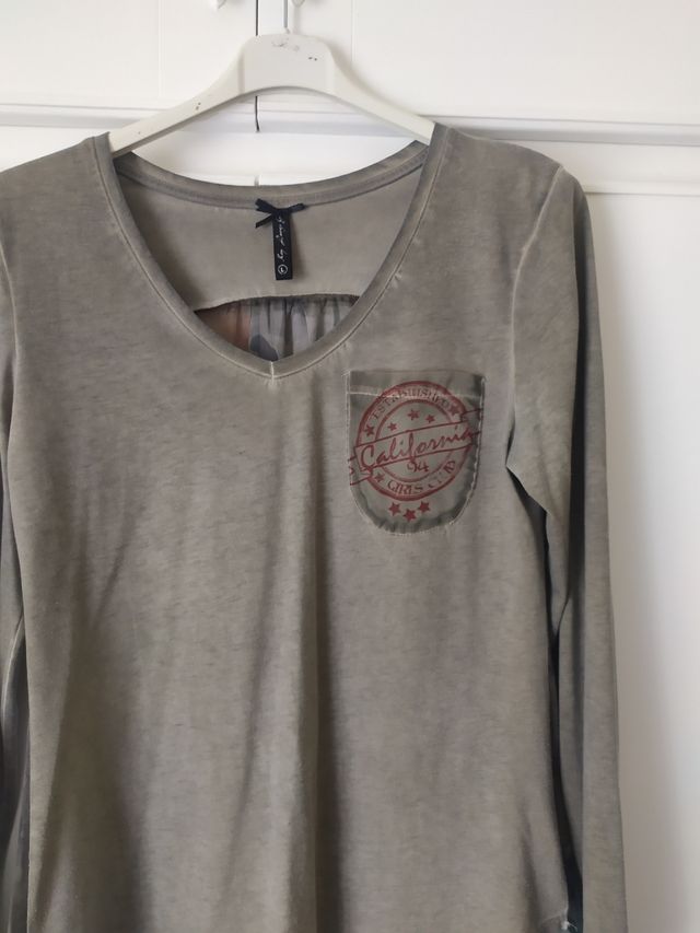 Camiseta kaki degradado T-L