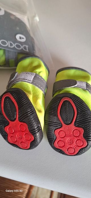 HCPET Scarpe per Cani Taglia 4 Giallo Nero