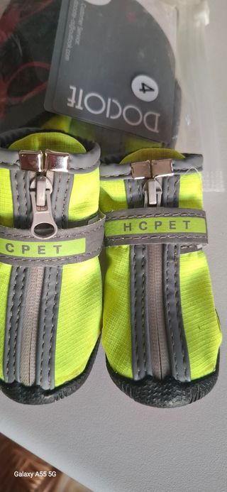 HCPET Scarpe per Cani Taglia 4 Giallo Nero