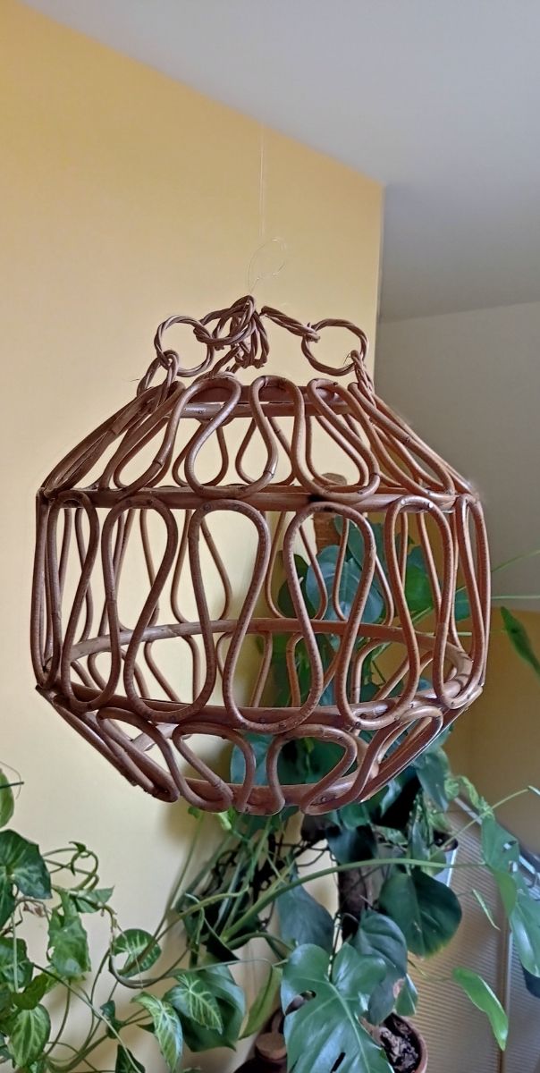 Lámpara colgante de bambú