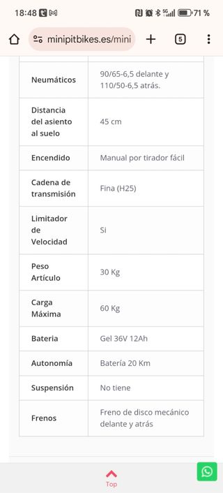 Moto de batería Nitro 93