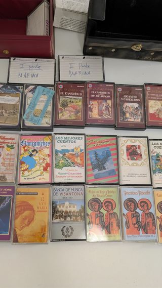Lote de casetes antiguos variados