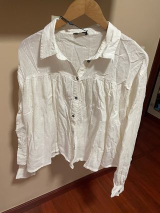 Camisa Only Bambula Blanca