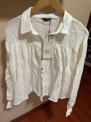 Camisa Only Bambula Blanca