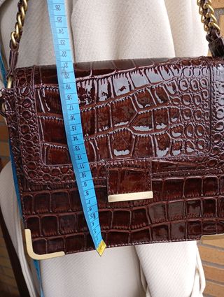Bolso Cortefiel Marrón Cocodrilo