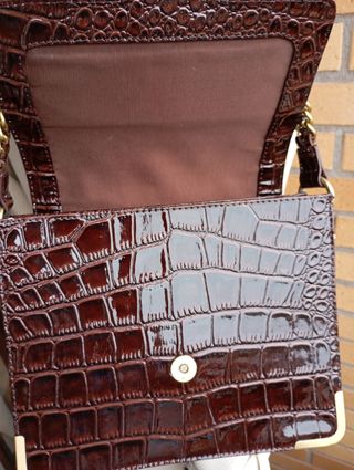 Bolso Cortefiel Marrón Cocodrilo