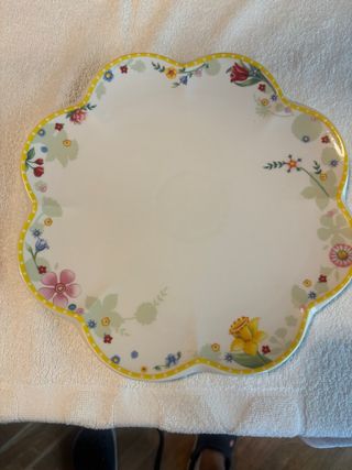 Plato Pascua Porcelana