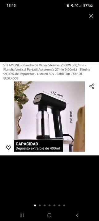 Plancha de vapor SteamOne