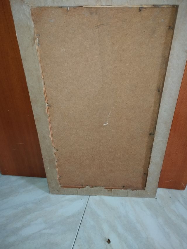 Cuadro antiguo con marco dorado Algo negociable 