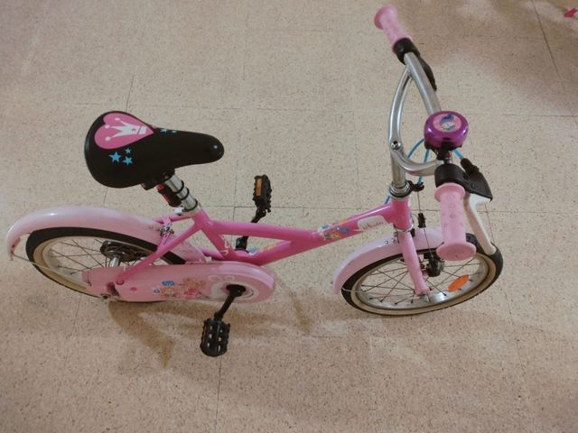 Bicicleta Niña 16 Btwin Rosa