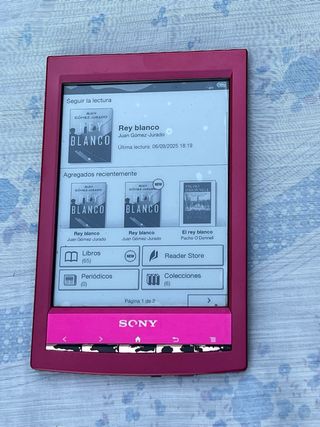 E book Sony
Funciona perfectamente
Funda incluida 