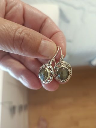 Pendientes Plata y Labradorita