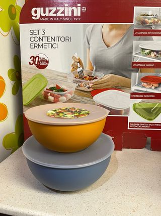 Set 2 contenitori ermetici diametro cm28 e 24