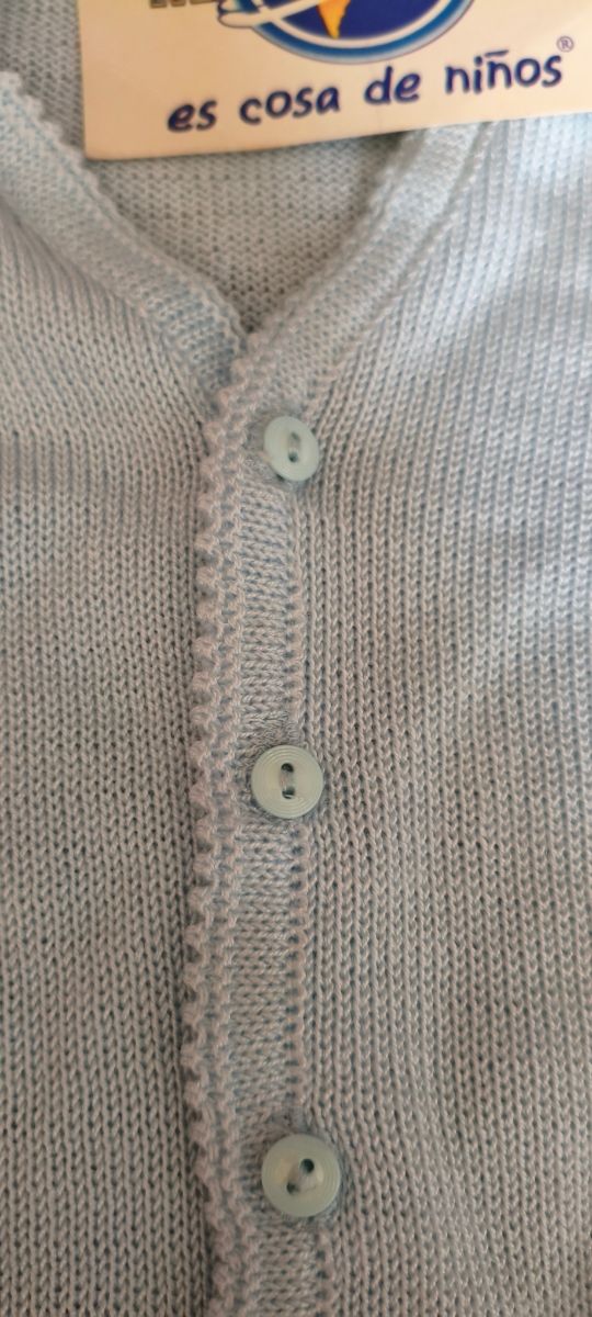 Cardigan blu per neonati. Miranda