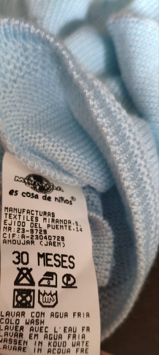 Cardigan blu per neonati. Miranda