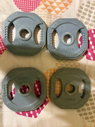 4 discos de pesa 1.25 kg