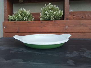 Pentolina bassa portafrutta vintage smaltata