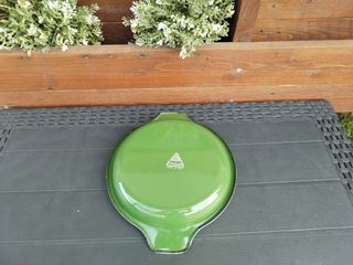 Pentolina bassa portafrutta vintage smaltata