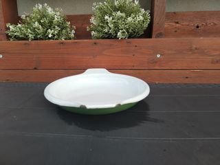 Pentolina bassa portafrutta vintage smaltata