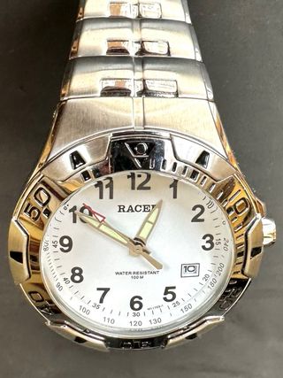 Reloj Racer esfera blanca