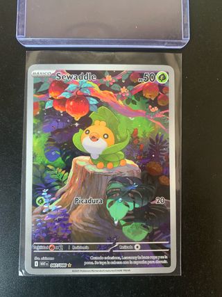 Carta Pokémon Sewaddle WHT 087/086