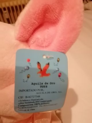 Peluche de cerdo rosa con bebé