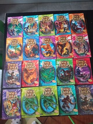 Saga de libros busca fieras. 1-22, 24, 36-33, 35..