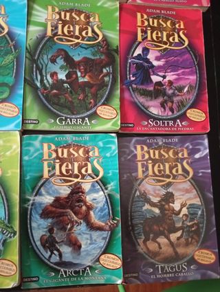 Saga de libros busca fieras. 1-22, 24, 36-33, 35..