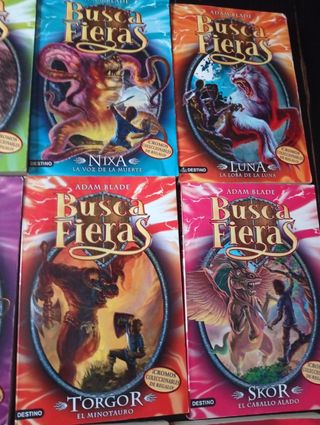 Saga de libros busca fieras. 1-22, 24, 36-33, 35..