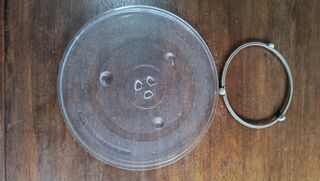 Plato giratorio microondas y aro