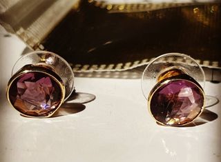 Pendientes Seed Morado de Acus