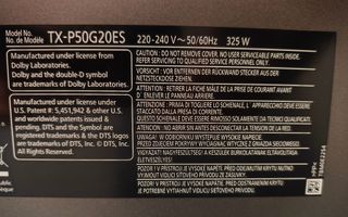 TV Plasma Panasonic 50" FullHD Plata