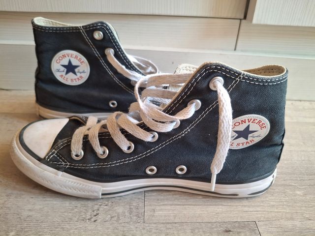 Converse negras altas talla 34
