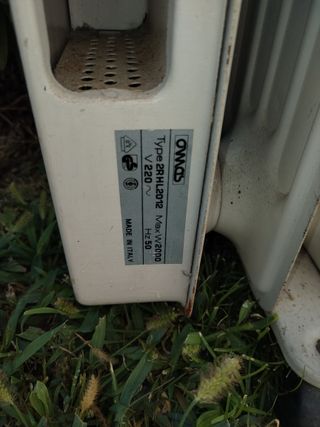 Stufetta elettrica a olio Calorifero ritiro mano