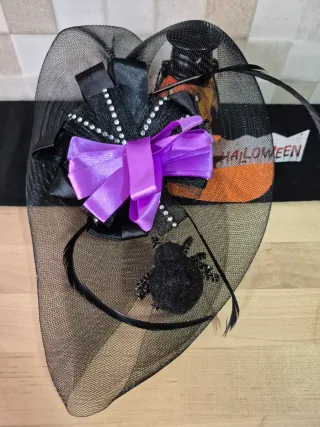 Tocado Negro disfraz Halloween