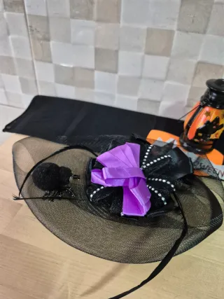 Tocado Negro disfraz Halloween