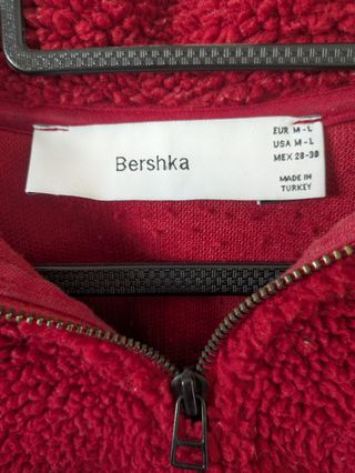 Camisola Bershka Teddy Vermelha